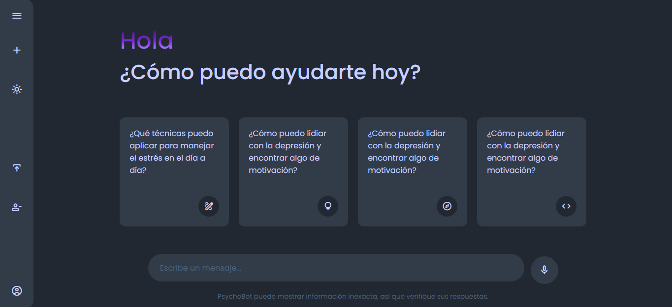 En esta imagen se mostrara la pagina principal de FinancIA