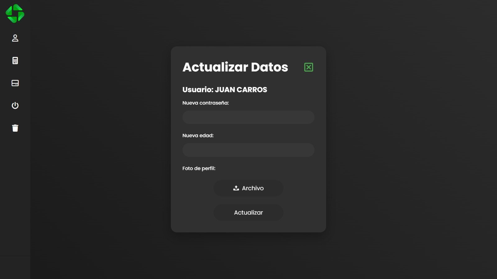 Actualizar Informacion FinancIA