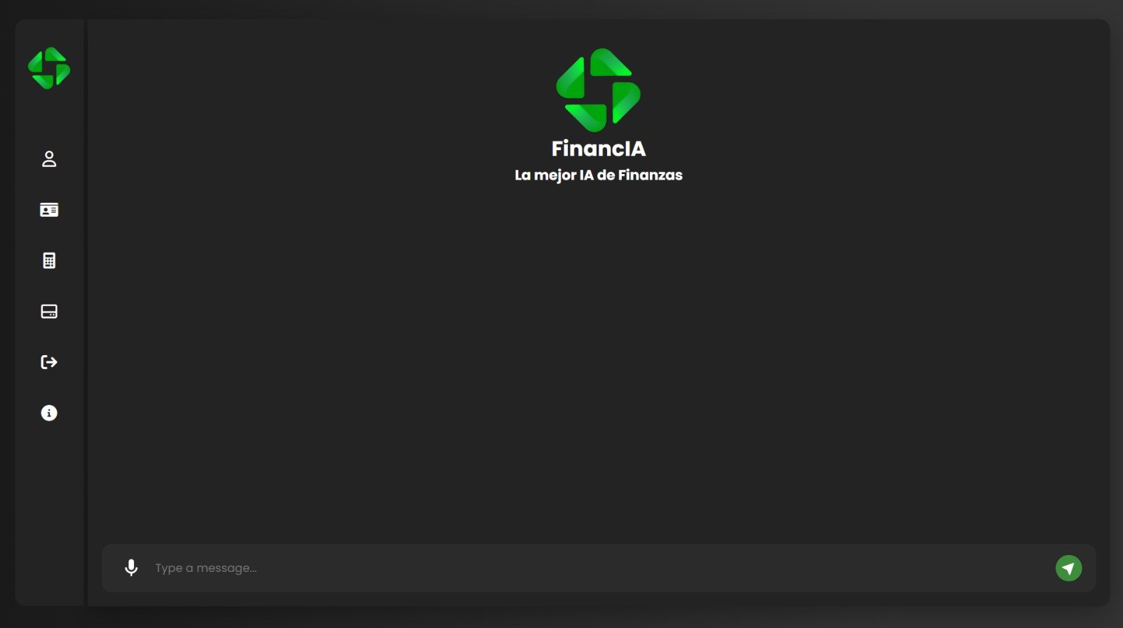 Pagina Principal FinancIA